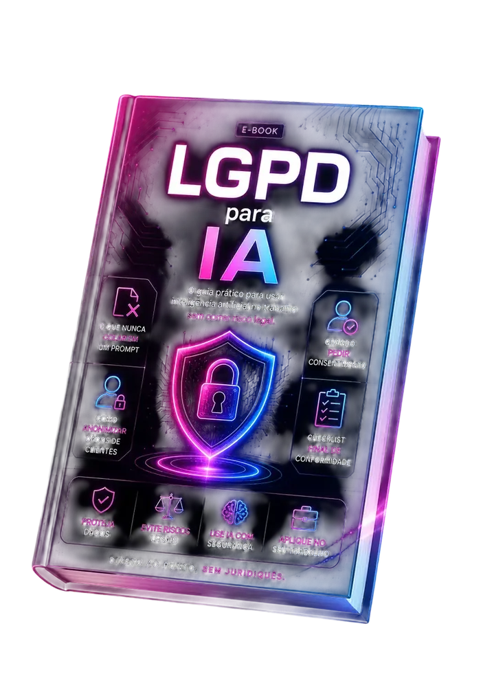 Capa do e-book LGPD para IA